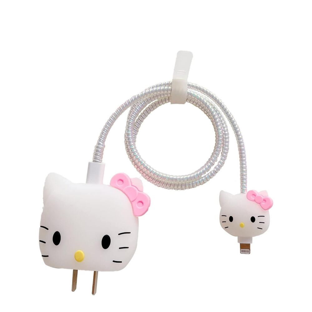 3D Cute Cartoon Wall Charger Protector Case for Apple 20W USB-C Power Adapter
